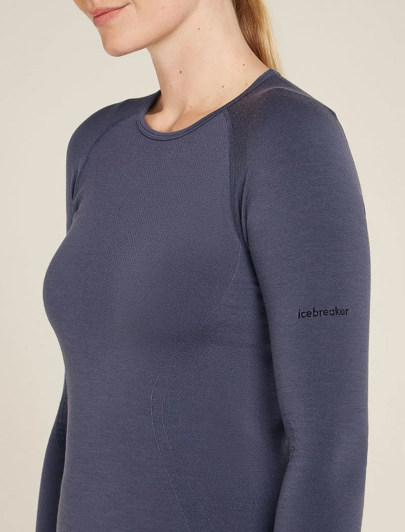 Icebreaker Merino Blend 260 ZoneKnit™ Seamless Long Sleeve Crew Thermal Top - Woman - Graphite - Size XL sold by Icebreaker product image thumbnail 5