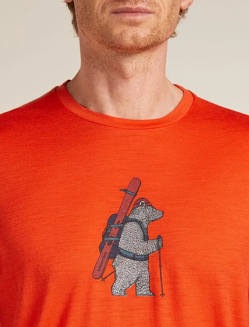 Icebreaker Merino 150 Tech Lite Short Sleeve T-Shirt Bear Tour - Man - Fervid - Size L sold by Icebreaker product image thumbnail 5