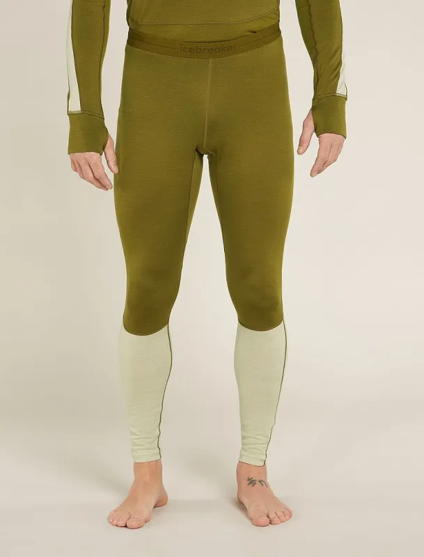 Icebreaker 260 ZoneKnit™ Thermal Leggings - Man - Algae/ashen - Size XL sold by Icebreaker
