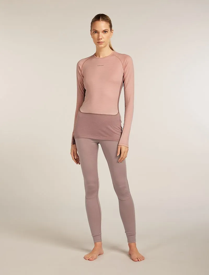Icebreaker Merino 200 ZoneKnit™ Long Sleeve Crew Thermal Top - Woman - Summit/blush - Size XS sold by Icebreaker product image thumbnail 3