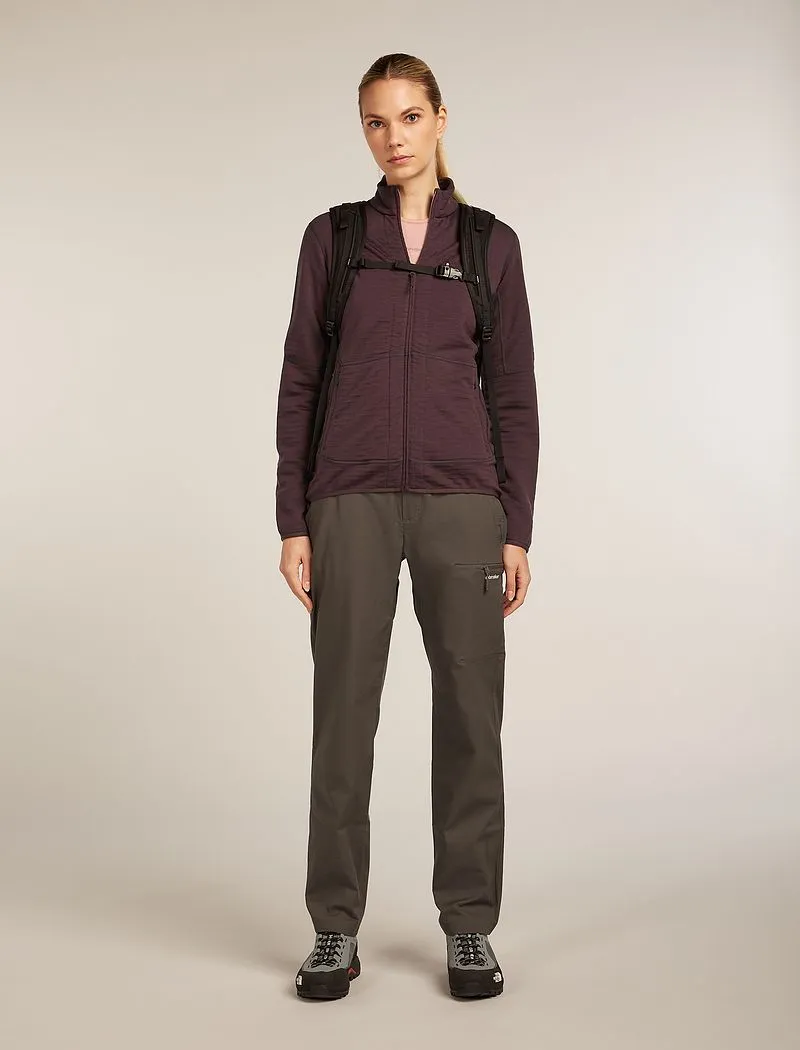 Icebreaker Merino 200 ZoneKnit™ Long Sleeve Crew Thermal Top - Woman - Summit/blush - Size XS sold by Icebreaker product image thumbnail 4