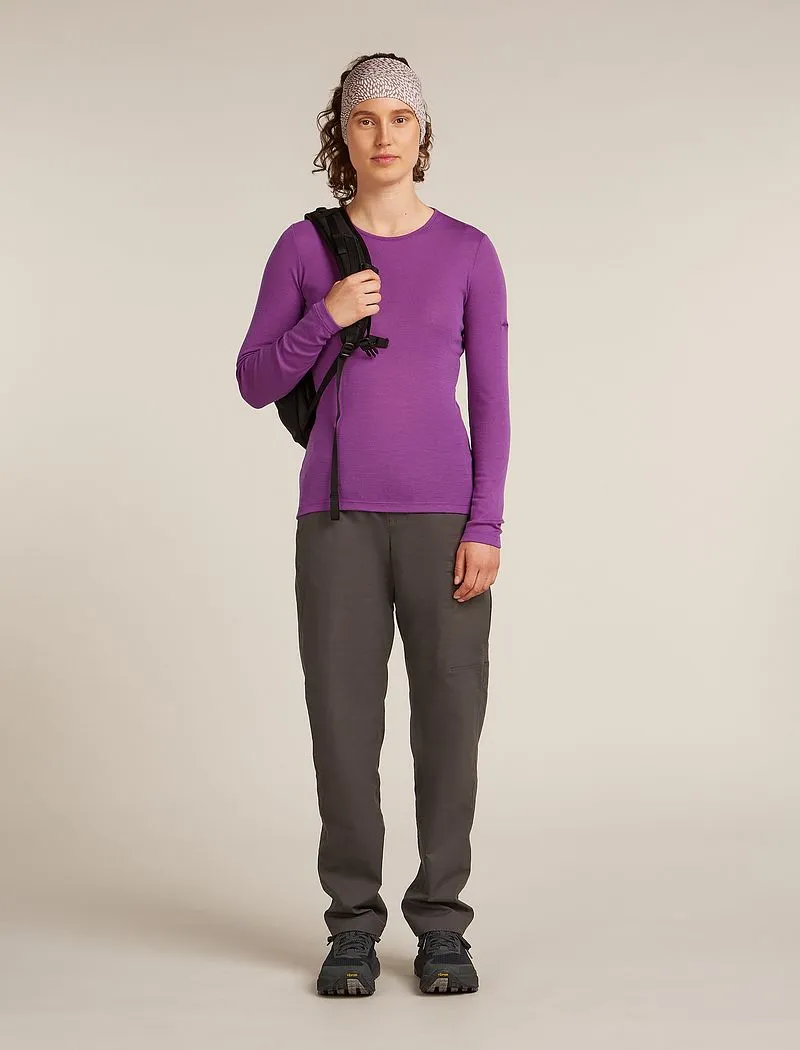 Icebreaker Merino 175 Everyday Long Sleeve Crew Thermal Top - Woman - Passion - Size XS sold by Icebreaker product image thumbnail 4