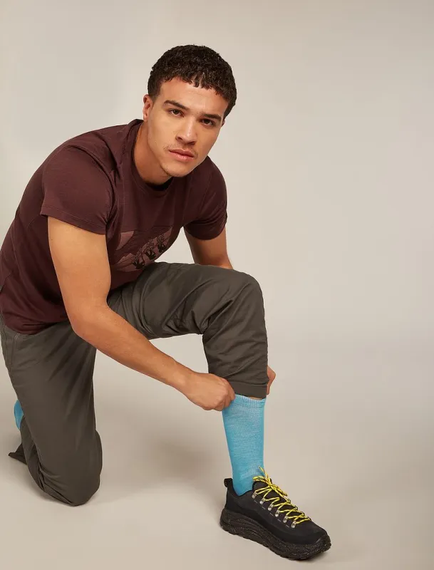 Icebreaker Merino Lifestyle Light Crew Socks - Man - Topaz/hydro - Size XL sold by Icebreaker