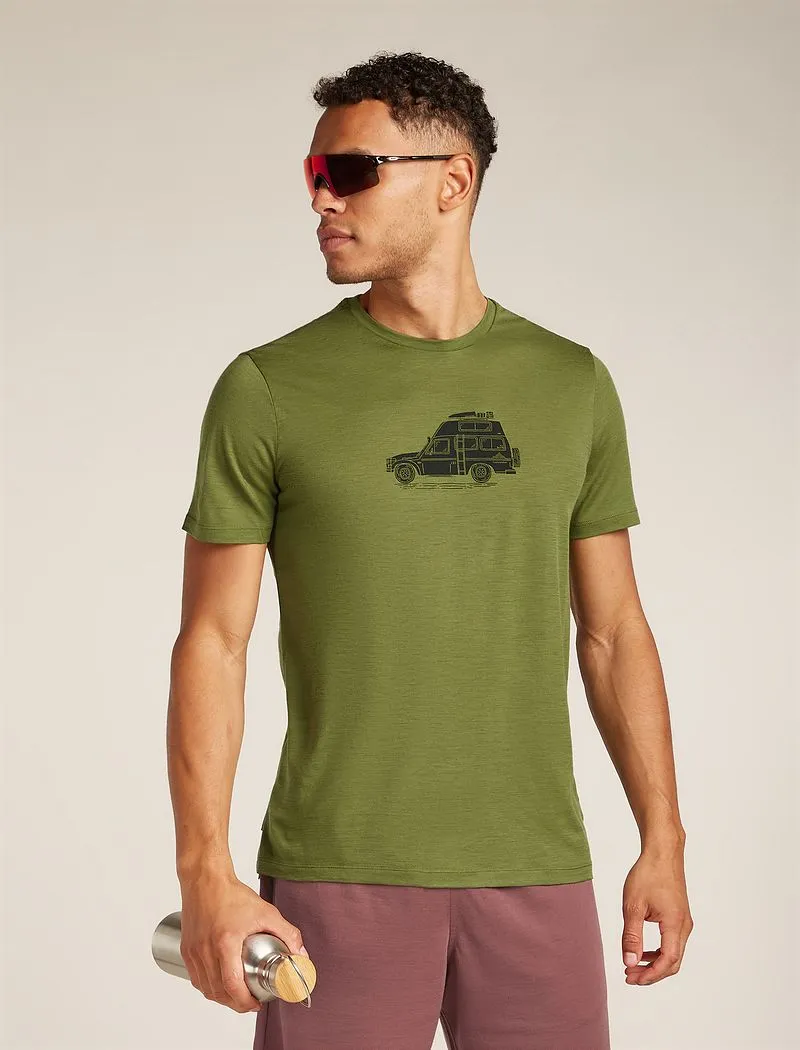Icebreaker Merino 150 Tech Lite Short Sleeve T-Shirt Cosy Camper - Man - Sphagnum - Size S sold by Icebreaker product image thumbnail 4