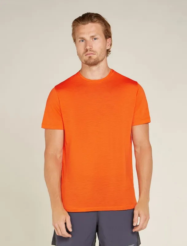 Icebreaker Merino Blend 125 Cool-Lite™ Sphere Short Sleeve T-Shirt - Man - Blaze - Size M sold by Icebreaker
