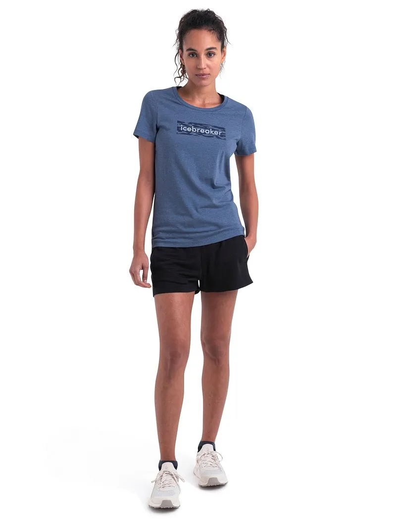 Icebreaker Merino Blend Central Classic T-Shirt Glacial Flow Logo - Woman - Dawn - Size L sold by Icebreaker product image thumbnail 3