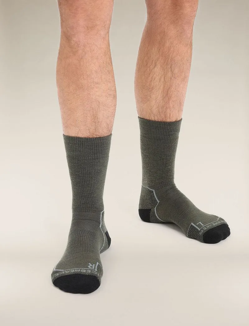 Icebreaker Merino Hike+ Medium Crew Socks - Man - Loden/black - Size S sold by Icebreaker