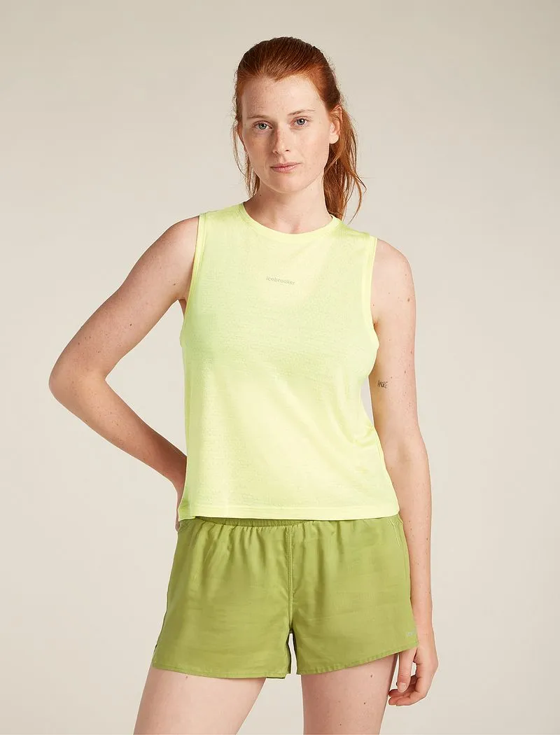 Icebreaker Merino Blend 125 Cool-Lite™ Speed Tank - Woman - Citrine - Size XS sold by Icebreaker