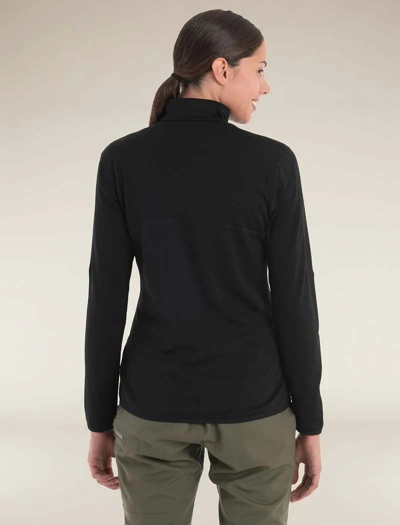 Icebreaker Merino 560 Realfleece™ Elemental Long Sleeve Zip - Woman - Black - Size S sold by Icebreaker product image thumbnail 2