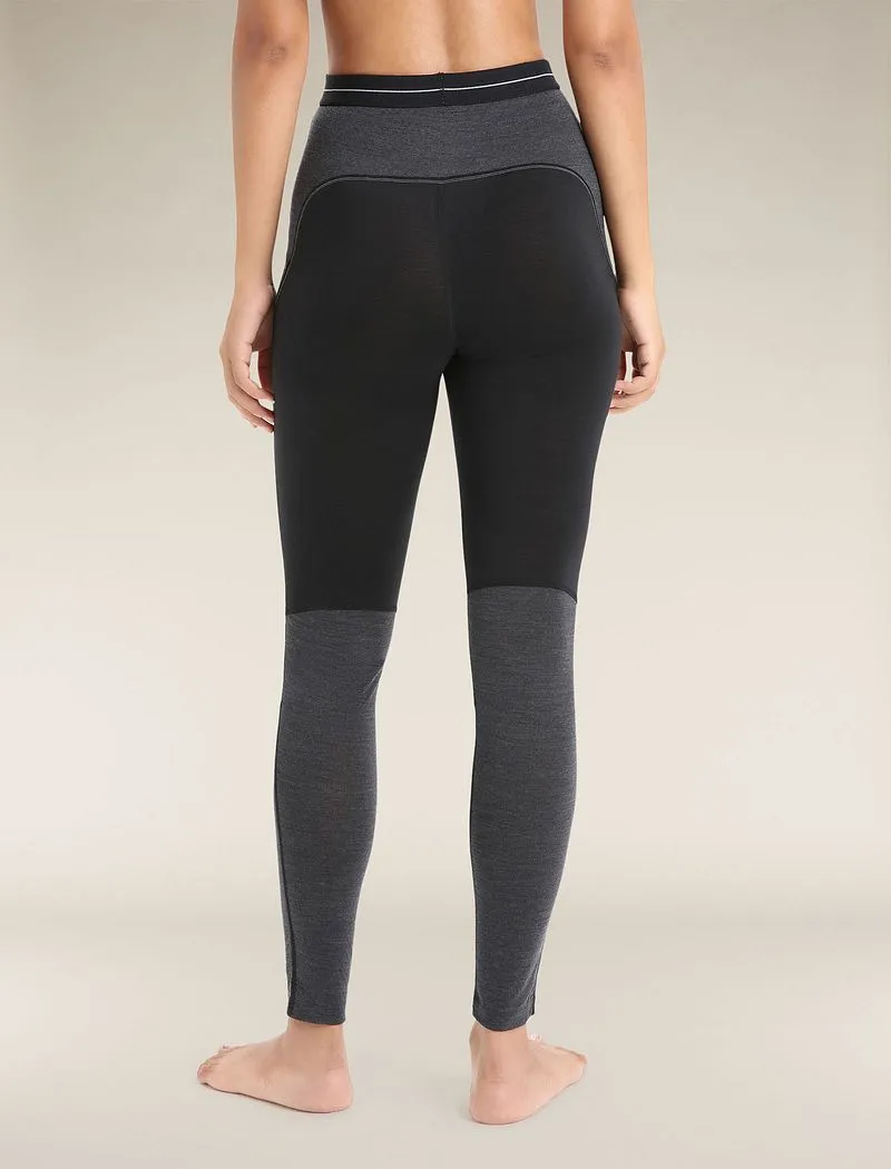 Icebreaker Merino Blend 125 ZoneKnit™ Thermal Leggings - Woman - Black/jet Heather - Size M sold by Icebreaker product image thumbnail 2