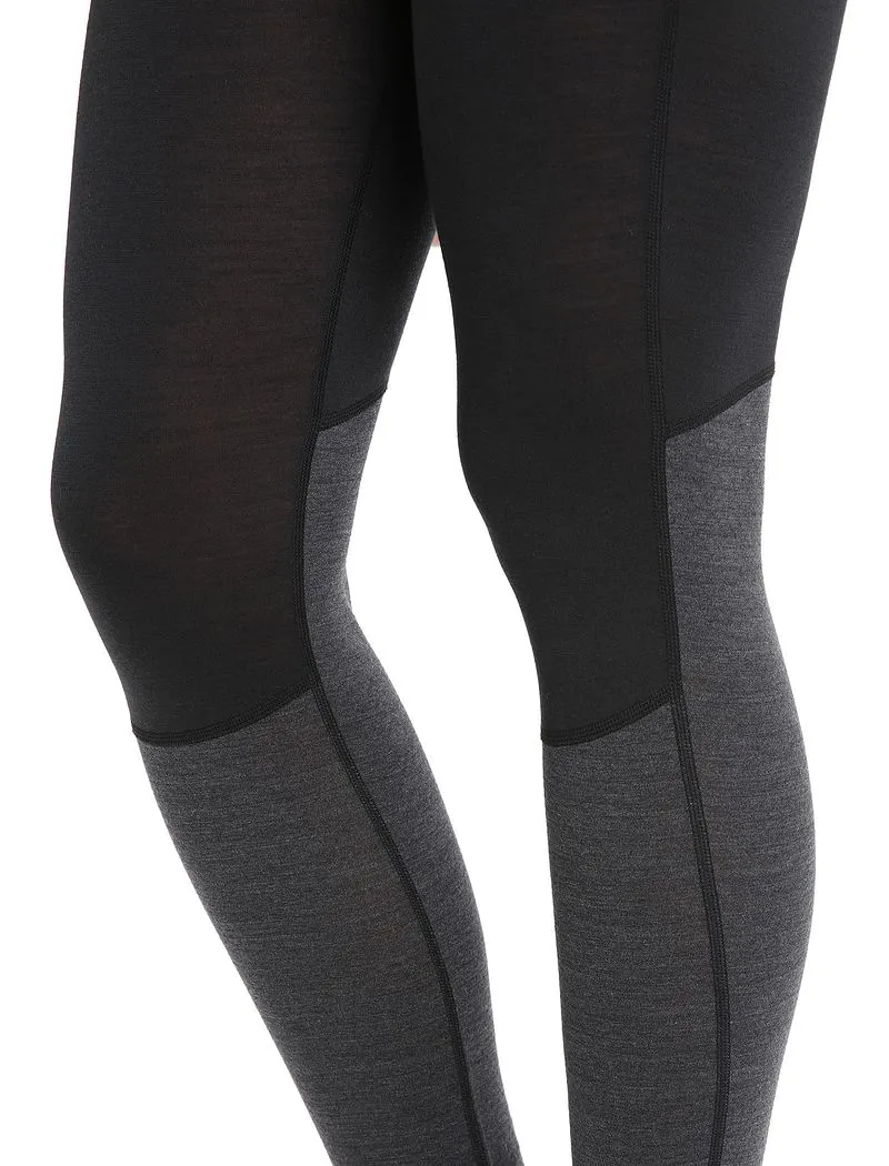 Icebreaker Merino Blend 125 ZoneKnit™ Thermal Leggings - Woman - Black/jet Heather - Size M sold by Icebreaker product image thumbnail 4