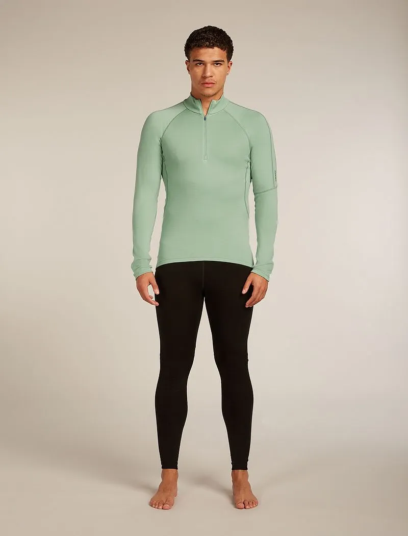 Icebreaker 300 MerinoFine™ Polar Long Sleeve Half Zip Thermal Top - Man - Seaglass - Size L sold by Icebreaker product image thumbnail 3