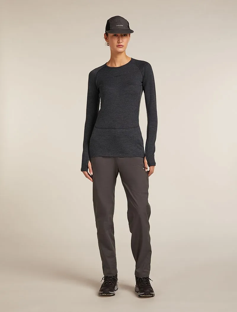 Icebreaker Merino 260 ZoneKnit™ Long Sleeve Crew Thermal Top - Woman - Jet Hthr - Size XS sold by Icebreaker product image thumbnail 4