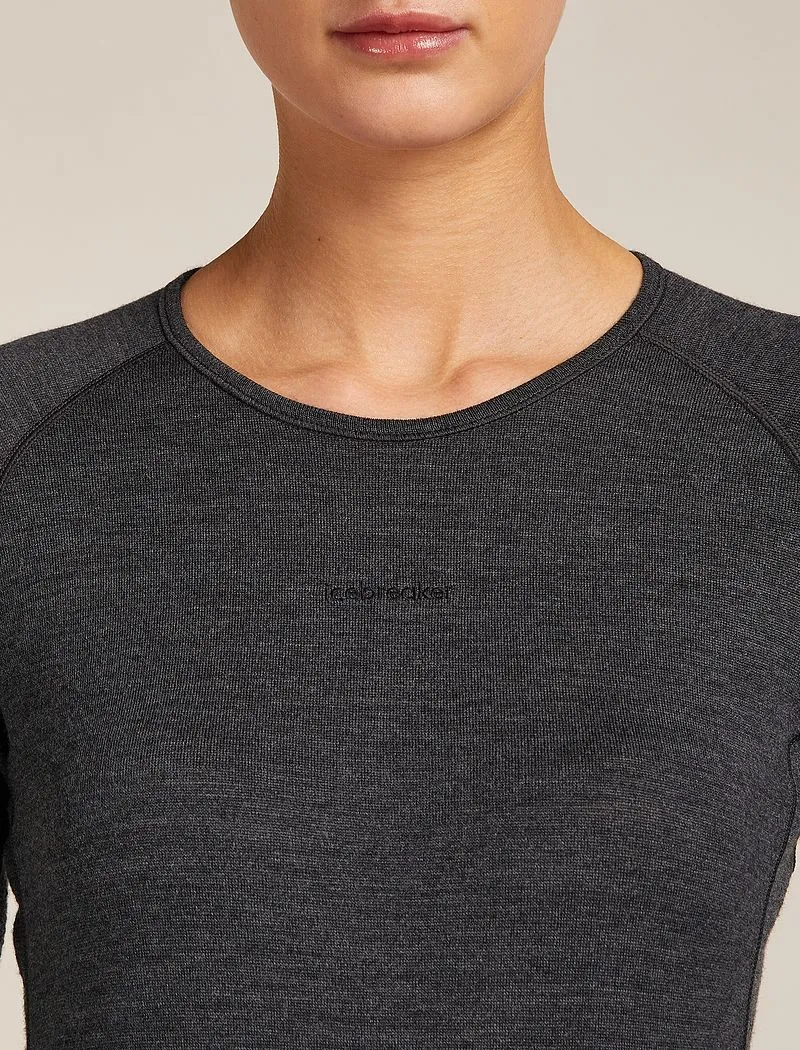 Icebreaker Merino 260 ZoneKnit™ Long Sleeve Crew Thermal Top - Woman - Jet Hthr - Size XS sold by Icebreaker product image thumbnail 5