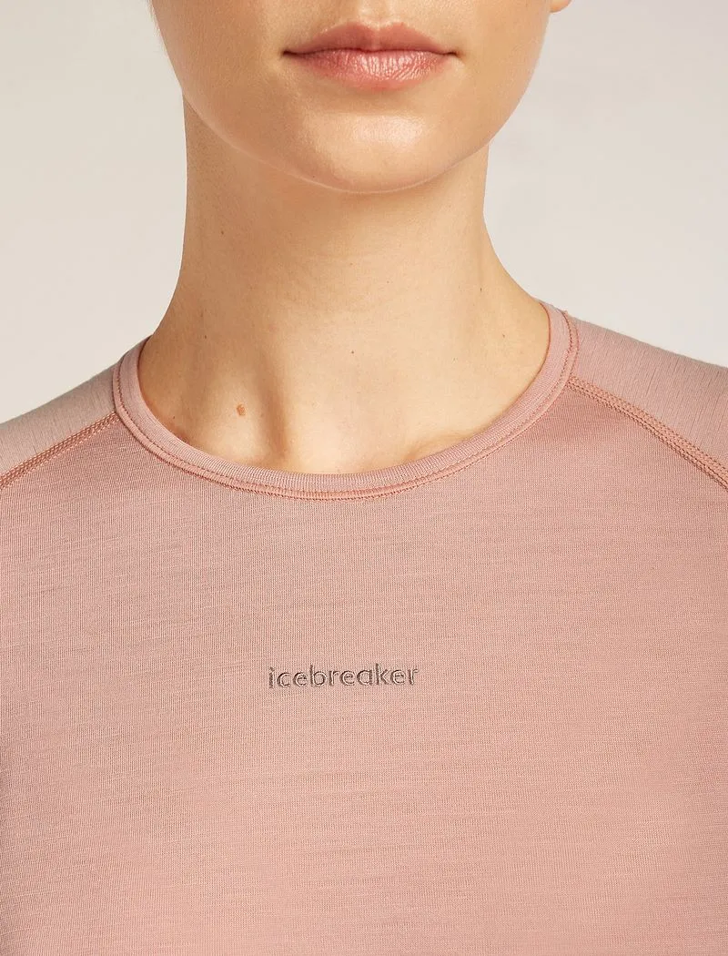 Icebreaker Merino 200 ZoneKnit™ Long Sleeve Crew Thermal Top - Woman - Summit/blush - Size XL sold by Icebreaker product image thumbnail 5