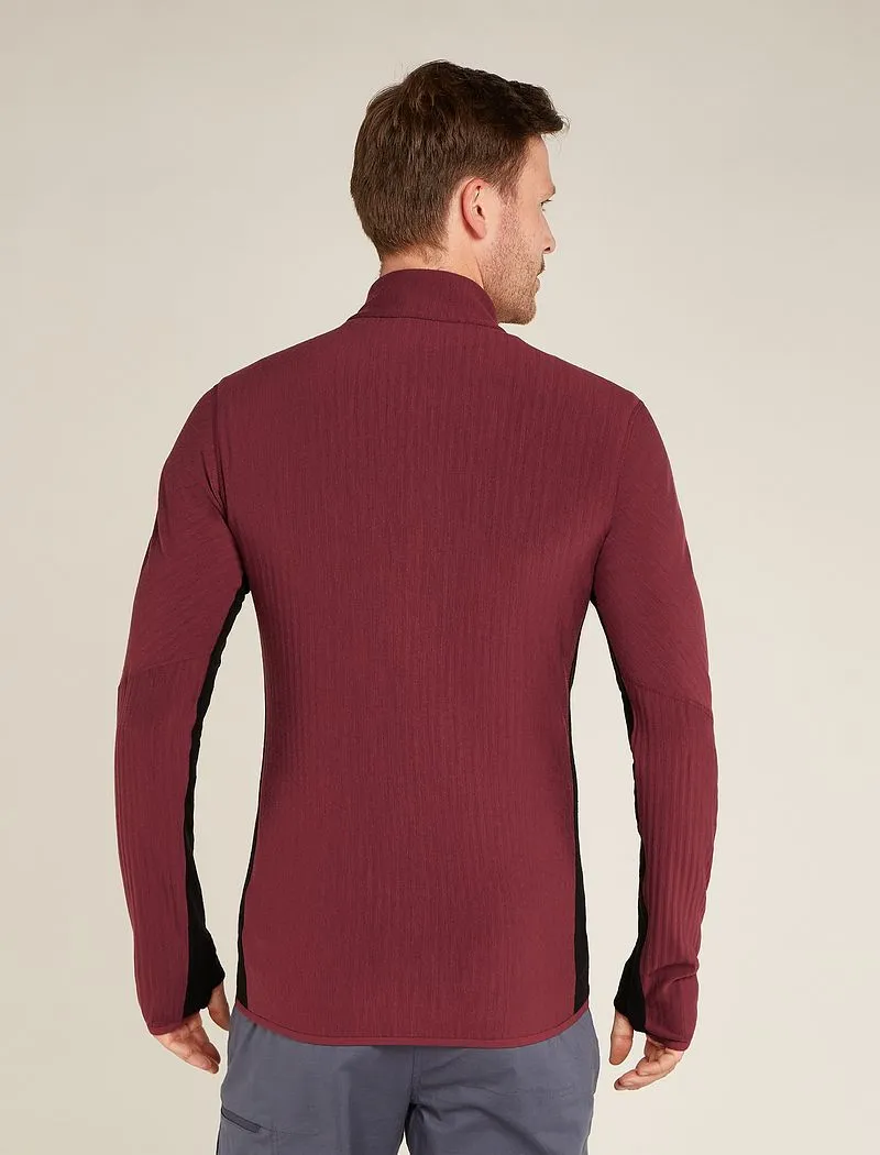 Icebreaker Descender Long Sleeve Zip Jacket - Man - Port/black - Size XXL sold by Icebreaker product image thumbnail 2