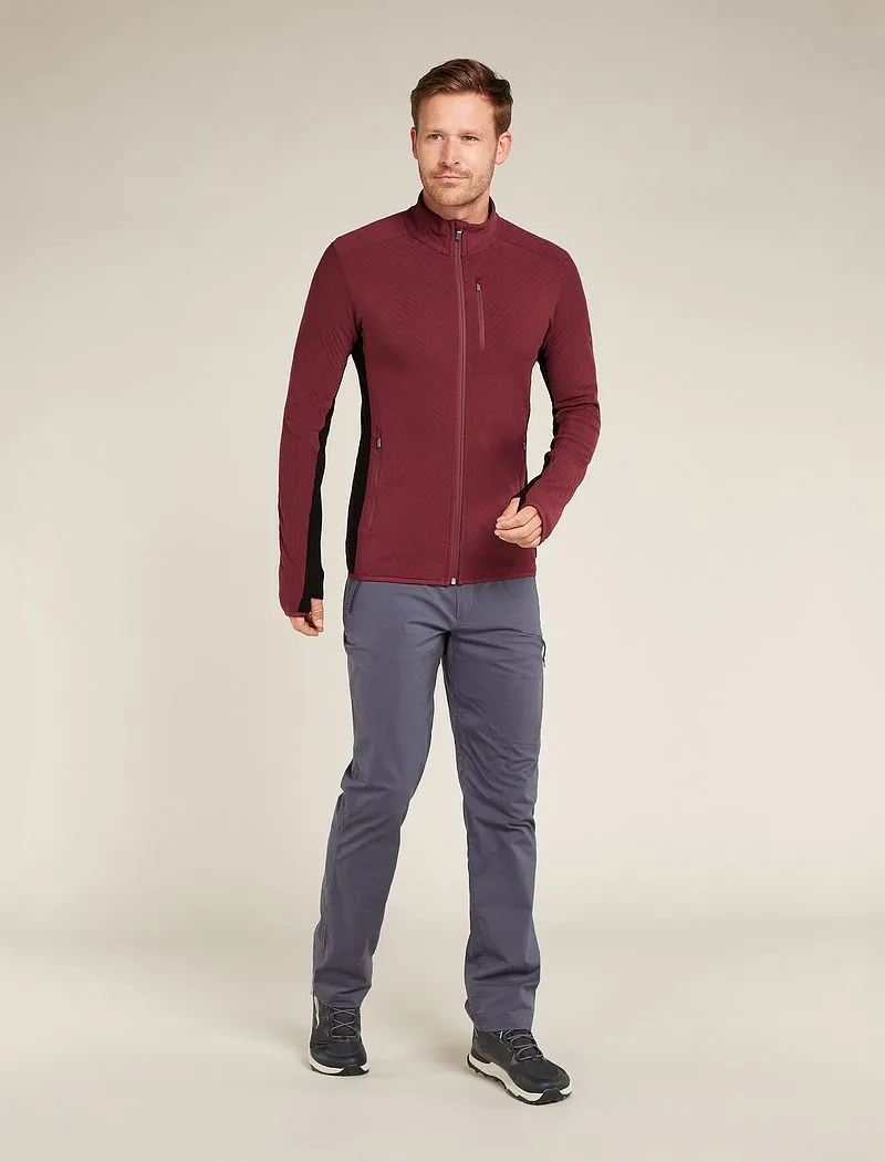 Icebreaker Descender Long Sleeve Zip Jacket - Man - Port/black - Size XXL sold by Icebreaker product image thumbnail 3