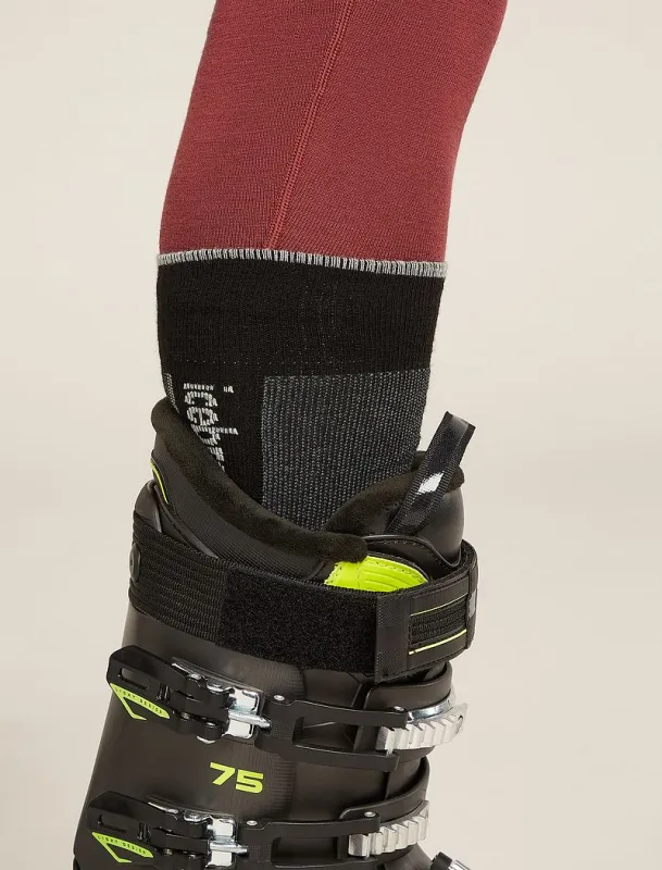 Icebreaker Merino Ski+ Light Over The Calf Socks - Man - Black/ether - Size L sold by Icebreaker