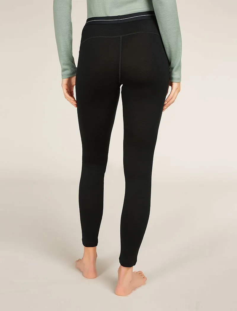 Icebreaker Merino 260 Tech Thermal Leggings - Woman - Black - Size M sold by Icebreaker product image thumbnail 2