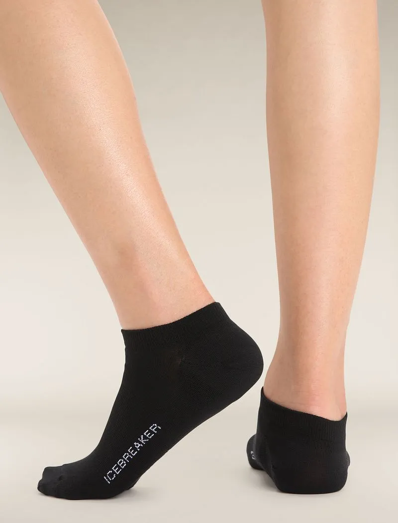 Icebreaker Merino Lifestyle Fine Gauge No Show Socks - Woman - Black/snow - Size M sold by Icebreaker product image thumbnail 2