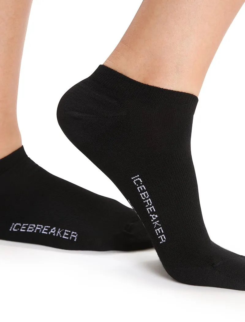 Icebreaker Merino Lifestyle Fine Gauge No Show Socks - Woman - Black/snow - Size M sold by Icebreaker product image thumbnail 3