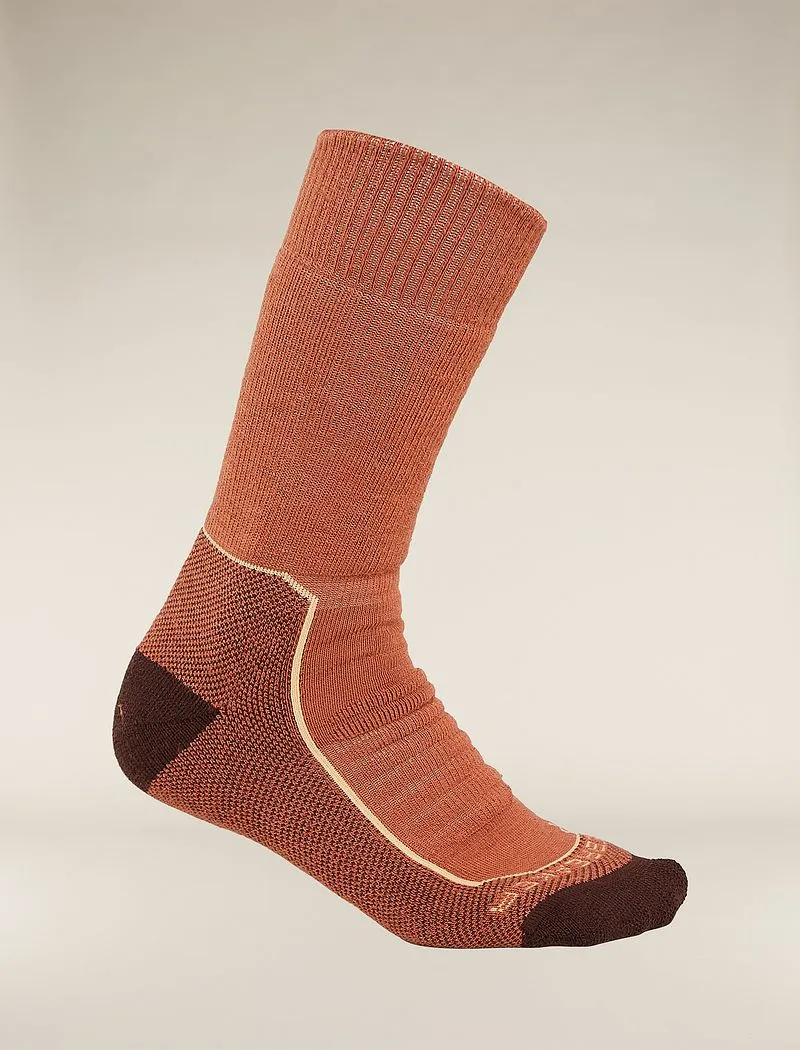Icebreaker Merino Hike+ Heavy Crew Socks - Woman - Cedarwood/sunstone - Size L sold by Icebreaker product image thumbnail 2