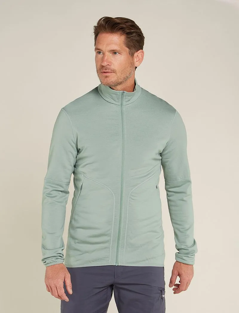Icebreaker Merino 560 Realfleece™ Elemental Long Sleeve Zip Jacket - Man - Moss - Size XL sold by Icebreaker