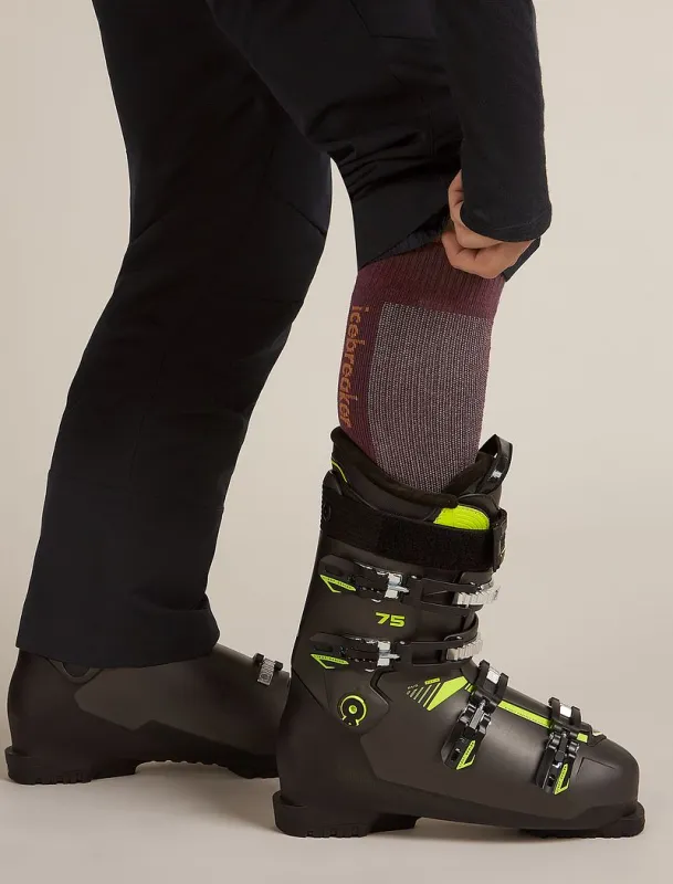Icebreaker Merino Ski+ Light Over The Calf Socks - Man - Java/trail - Size S sold by Icebreaker