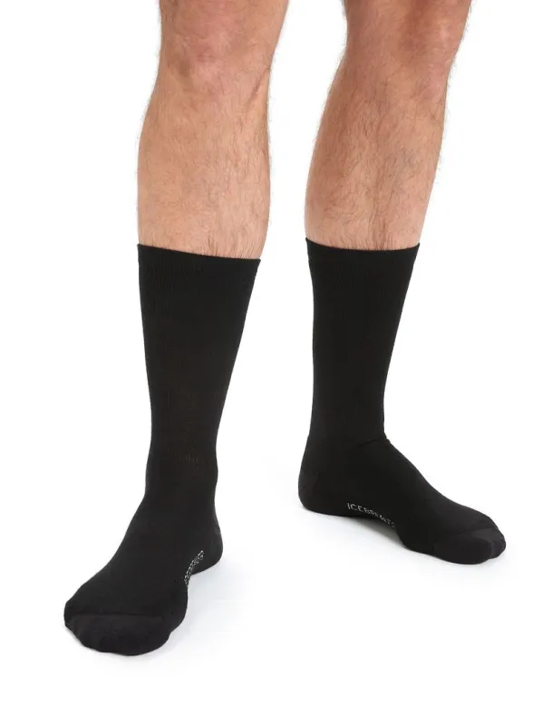 Icebreaker Merino Lifestyle Light Crew Socks - Man - Black - Size M sold by Icebreaker