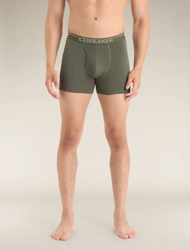 Icebreaker Merino 150 Anatomica Boxers wFly - Man - Loden - Size S sold by Icebreaker