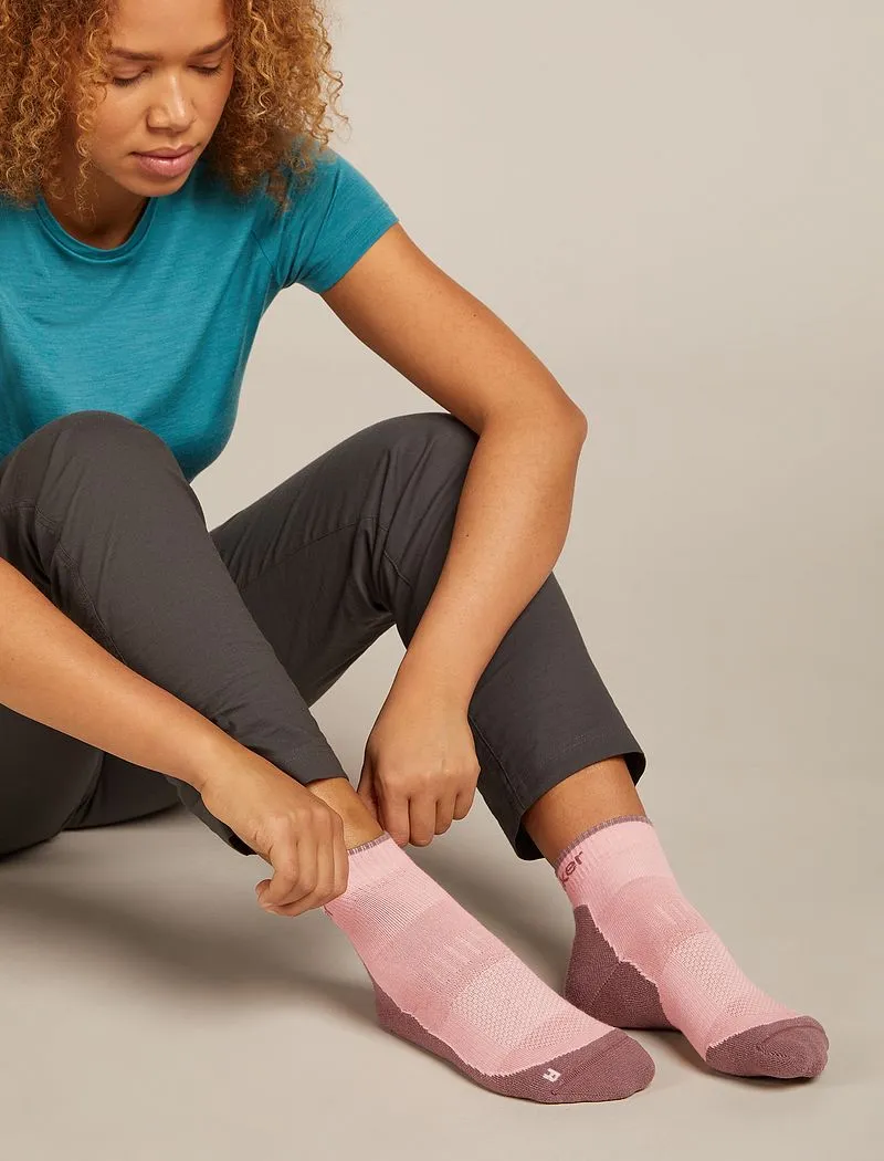 Icebreaker Merino Hike+ Light Mini Socks - Woman - Blush/summit - Size L sold by Icebreaker product image thumbnail 2