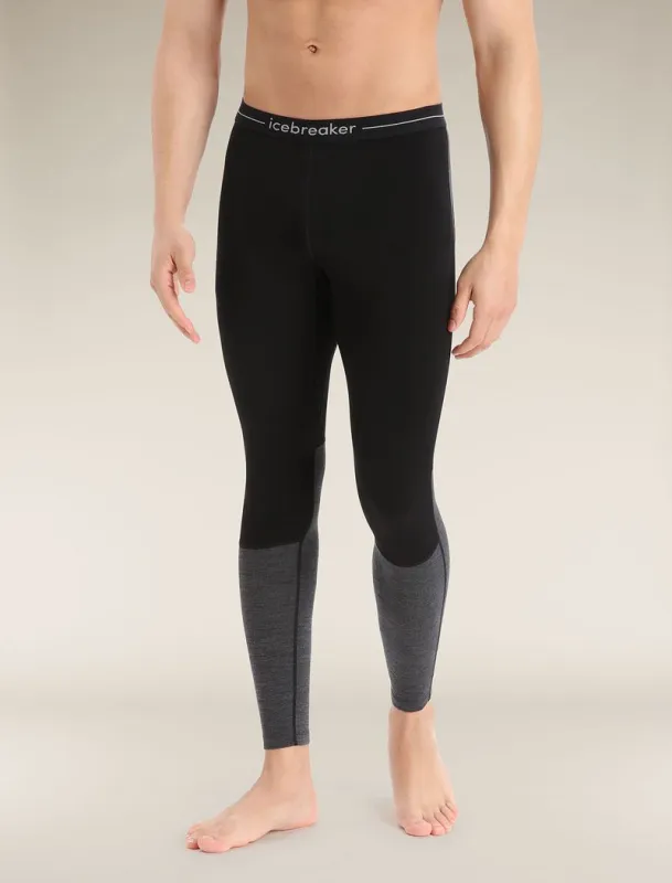 Icebreaker Merino 200 ZoneKnit™ Thermal Leggings - Man - Black/jet Heather - Size XL sold by Icebreaker