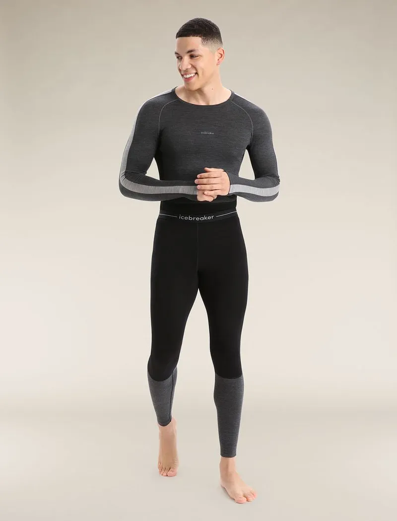 Icebreaker Merino 200 ZoneKnit™ Thermal Leggings - Man - Black/jet Heather - Size XL sold by Icebreaker product image thumbnail 3