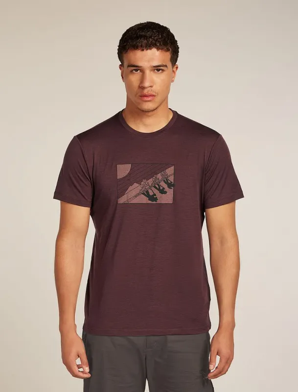 Icebreaker Merino 150 Tech Lite Short Sleeve T-Shirt In The Wild - Man - Java - Size M sold by Icebreaker