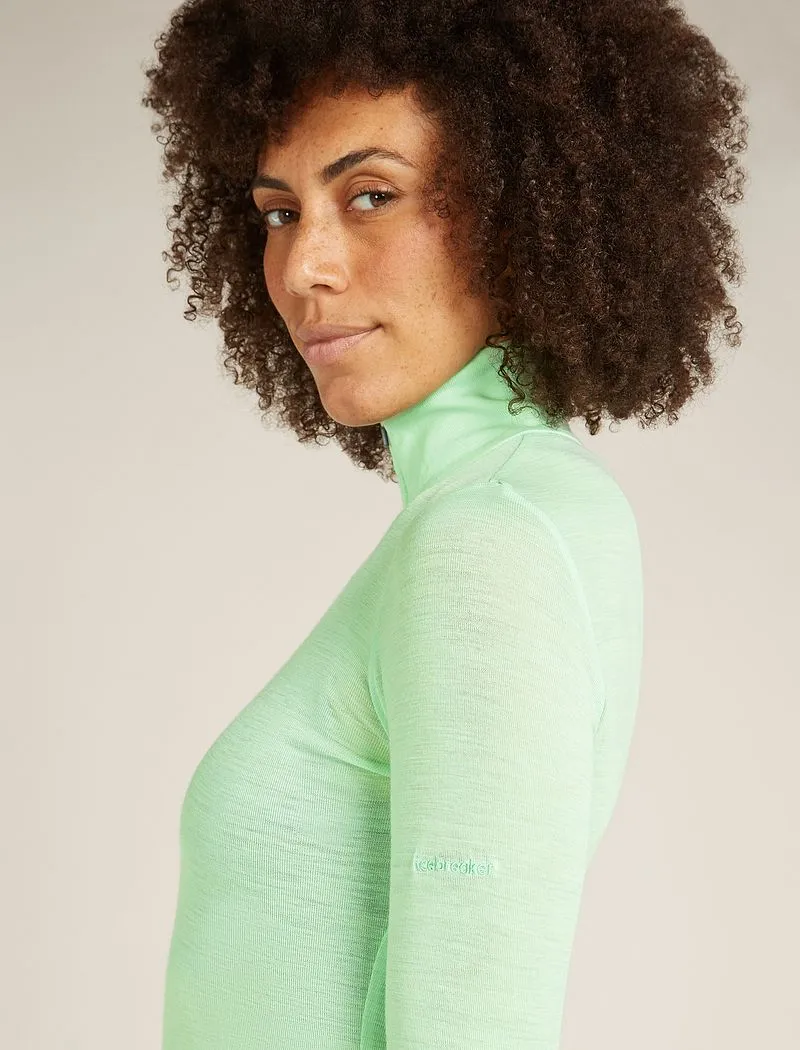 Icebreaker Merino 175 Everyday Long Sleeve Half Zip Thermal Top - Woman - Glass - Size L sold by Icebreaker product image thumbnail 5