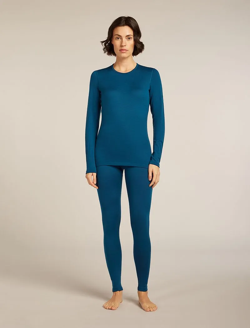 Icebreaker Merino 260 Tech High Rise Thermal Leggings - Woman - Atlantis - Size M sold by Icebreaker product image thumbnail 3