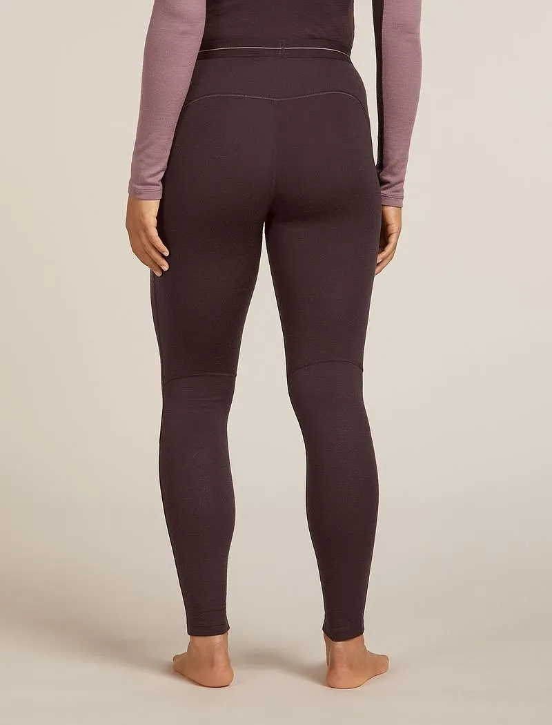 Icebreaker 260 ZoneKnit™ Thermal Leggings - Woman - Java - Size XS sold by Icebreaker product image thumbnail 2
