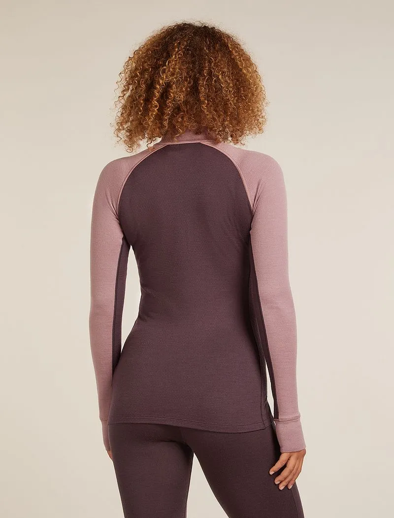 Icebreaker Merino 260 ZoneKnit™ Long Sleeve Half Zip Thermal Top - Woman - Java/summit - Size L sold by Icebreaker product image thumbnail 2