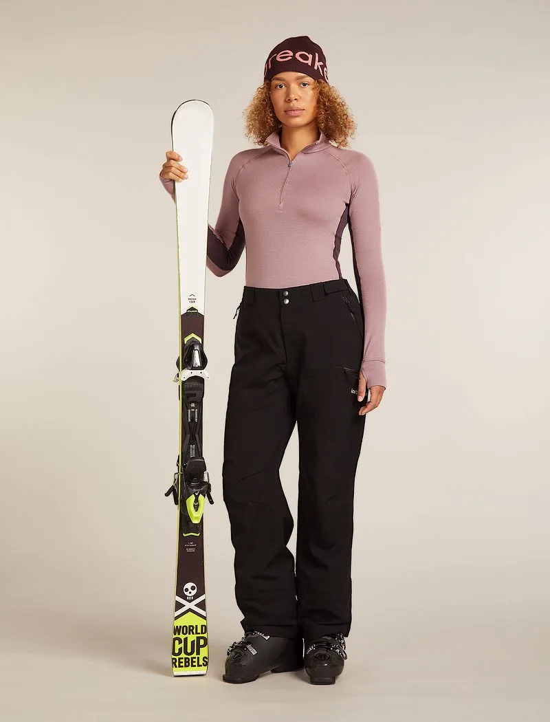 Icebreaker Merino 260 ZoneKnit™ Long Sleeve Half Zip Thermal Top - Woman - Java/summit - Size L sold by Icebreaker product image thumbnail 4