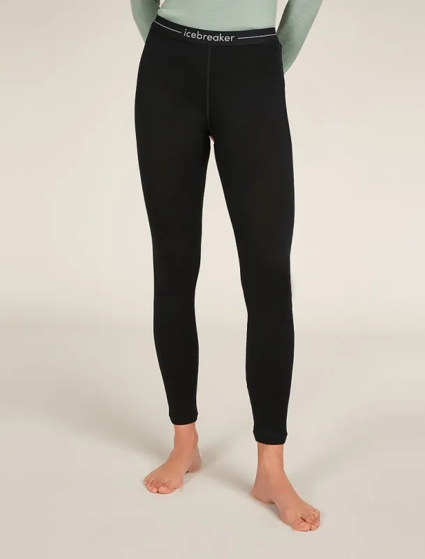 Icebreaker Merino 260 Tech Thermal Leggings - Woman - Black - Size S sold by Icebreaker