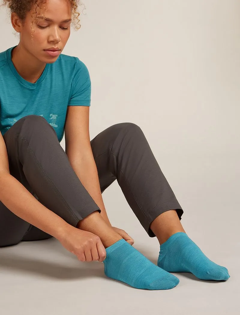 Icebreaker Merino Lifestyle Fine Gauge No Show Socks - Woman - Topaz/hydro - Size S sold by Icebreaker product image thumbnail 3