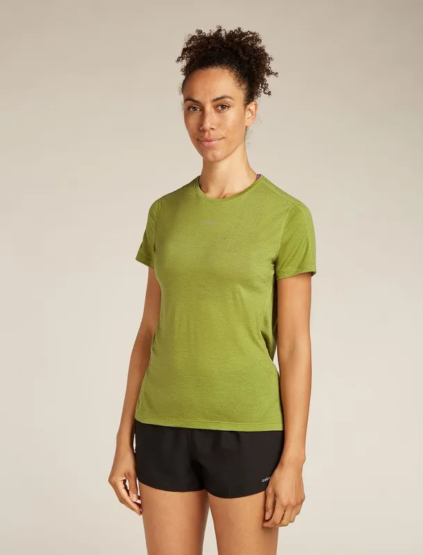 Icebreaker Merino Blend 125 Cool-Lite™ Speed Short Sleeve T-Shirt - Woman - Olive - Size XS sold by Icebreaker