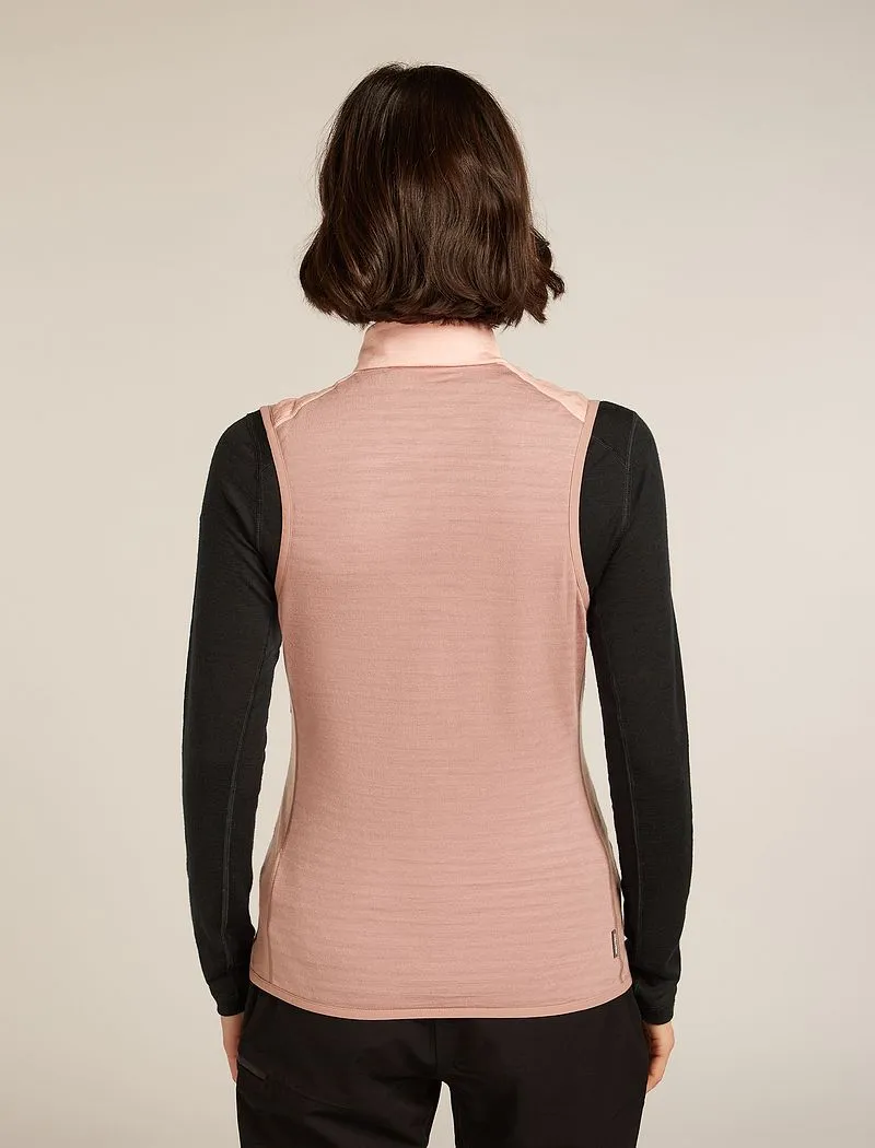 Icebreaker Merino Blend 300 RealFleece™ Descender Vest - Woman - Summit/blush - Size XS sold by Icebreaker product image thumbnail 2