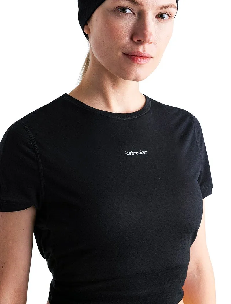 Icebreaker Merino Blend 125 Cool-Lite™ Speed Short Sleeve Slit Back T-Shirt - Woman - Black - Size S sold by Icebreaker product image thumbnail 5