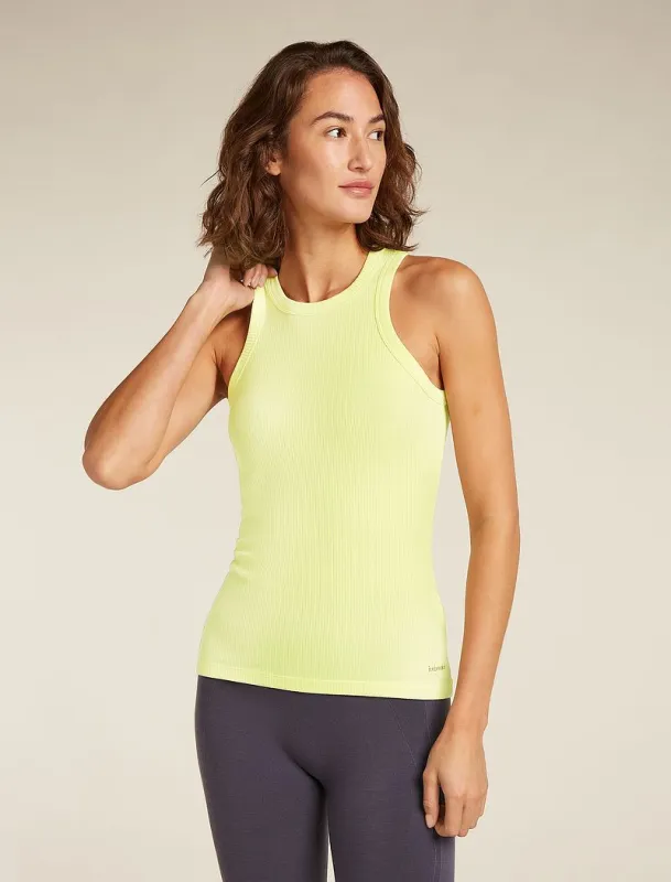 Icebreaker Merino Blend Rib Lotus Tank - Woman - Citrine - Size XL sold by Icebreaker