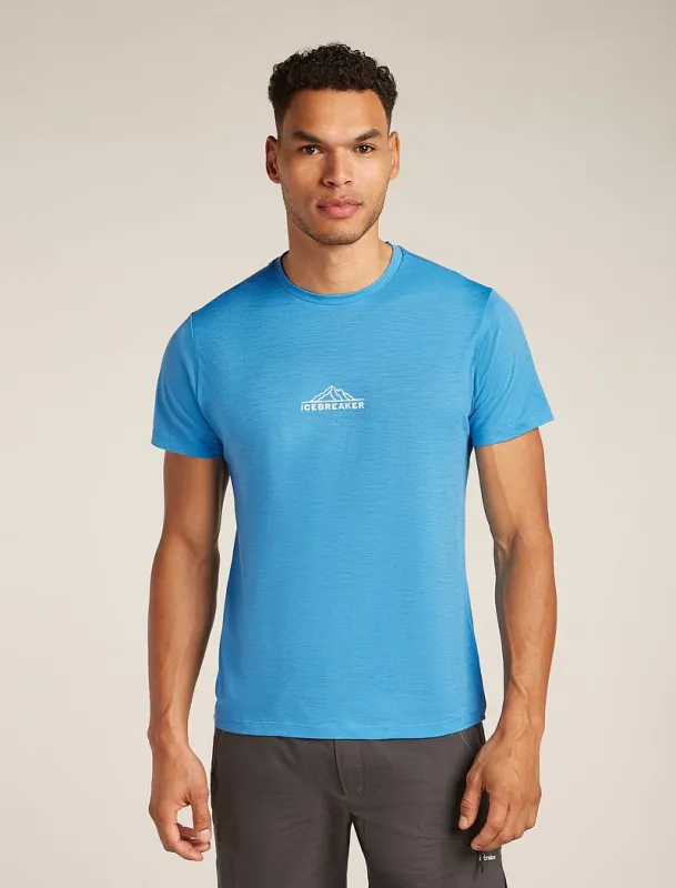 Icebreaker Merino 150 Tech Lite Short Sleeve T-Shirt Road To Cook - Man - Arctic - Size L sold by Icebreaker