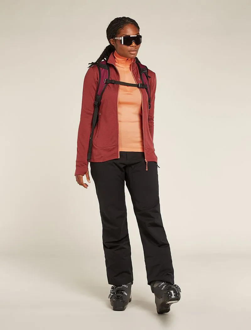 Icebreaker Merino 260 Tech Long Sleeve Half Zip Thermal Top - Woman - Feldspar - Size XL sold by Icebreaker product image thumbnail 4