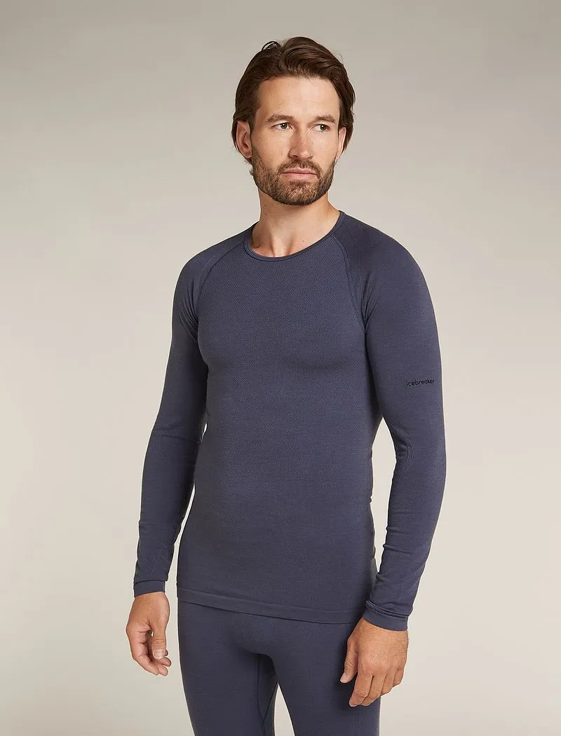 Icebreaker Merino Blend 260 ZoneKnit™ Seamless Long Sleeve Crew Thermal Top - Man - Graphite - Size S sold by Icebreaker