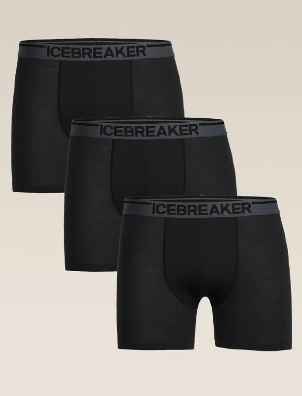 Icebreaker Merino 150 Anatomica Boxers 3 Pack - Man - Black - Size XL sold by Icebreaker