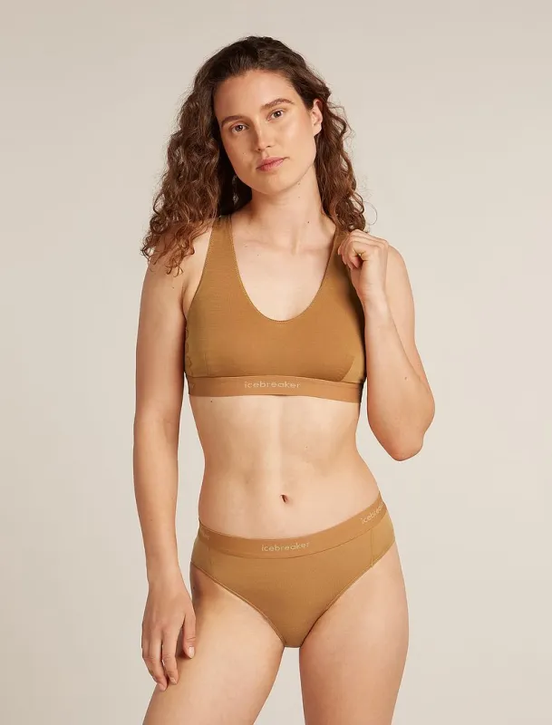 Icebreaker Merino Blend 125 Cool-Lite™ Sprite Racerback Bra - Woman - Trail - Size S made by Icebreaker